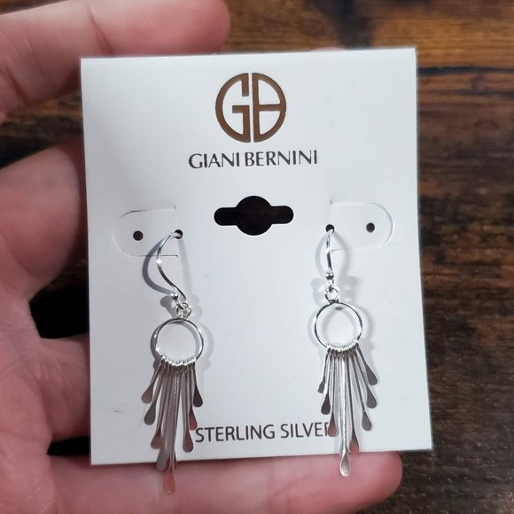 NEW! Giani Bernini Delicate Sterling Silver Dreamcatcher Drop Earrings - Picture 4 of 7